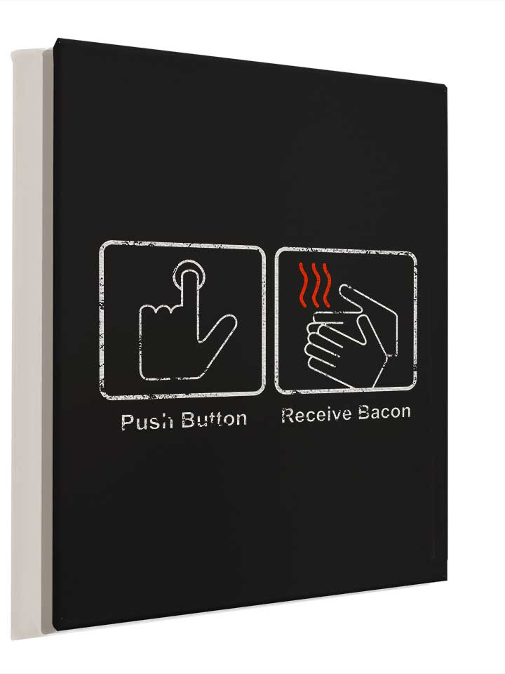 push-button-receive-bacon-vintage-leinwand schwarz 4