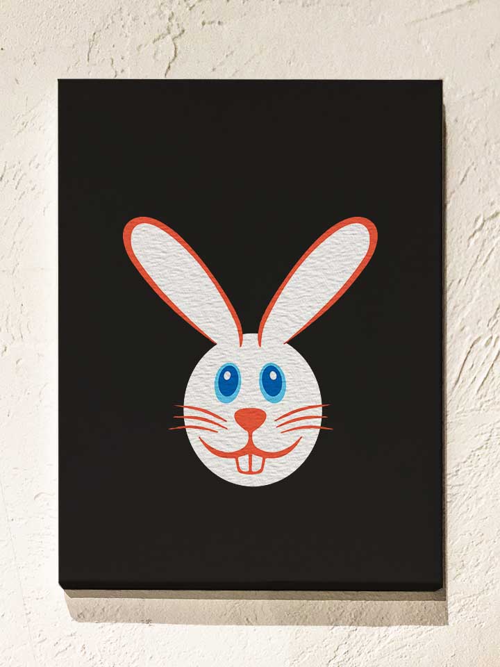 rabbit-cartoon-leinwand schwarz 1