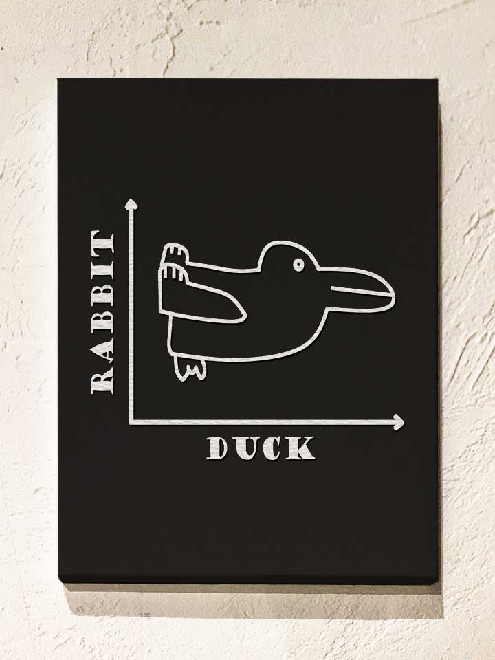 rabbit-duck-leinwand schwarz 1