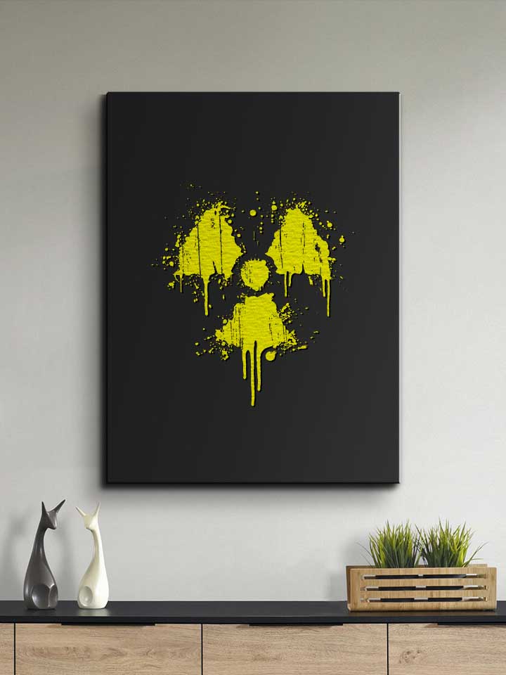 radioactive-logo-leinwand schwarz 2