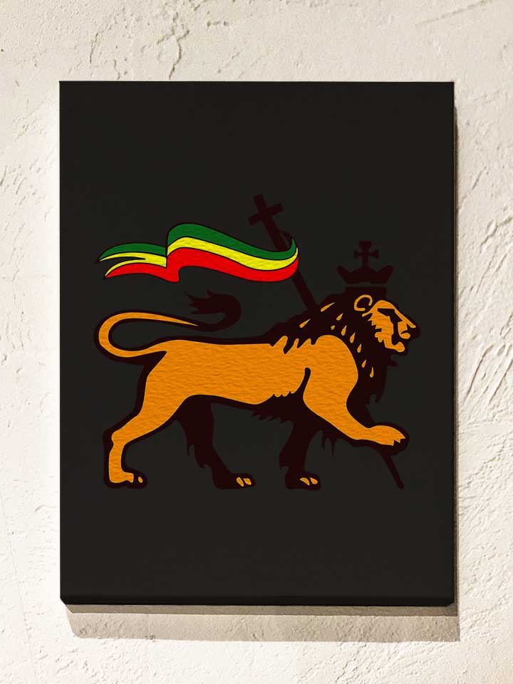 rasta-lion-flag-leinwand schwarz 1