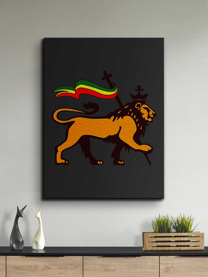 rasta-lion-flag-leinwand schwarz 2