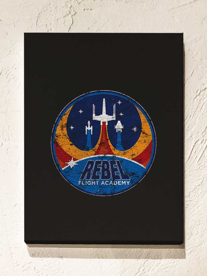 rebel-flight-academy-vintage-leinwand schwarz 1