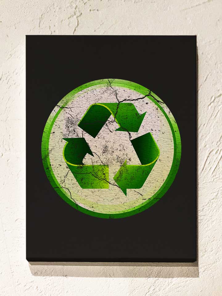 recycle-02-vintage-leinwand schwarz 1