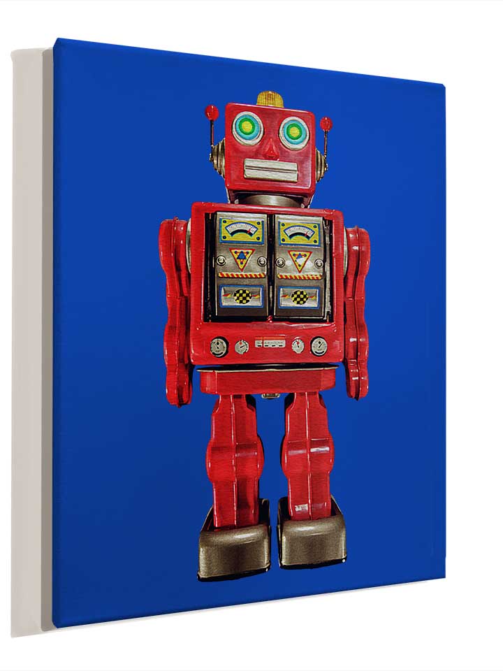 red-tin-toy-robot-pattern-leinwand royal 4