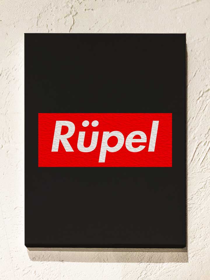 ruepel-leinwand schwarz 1