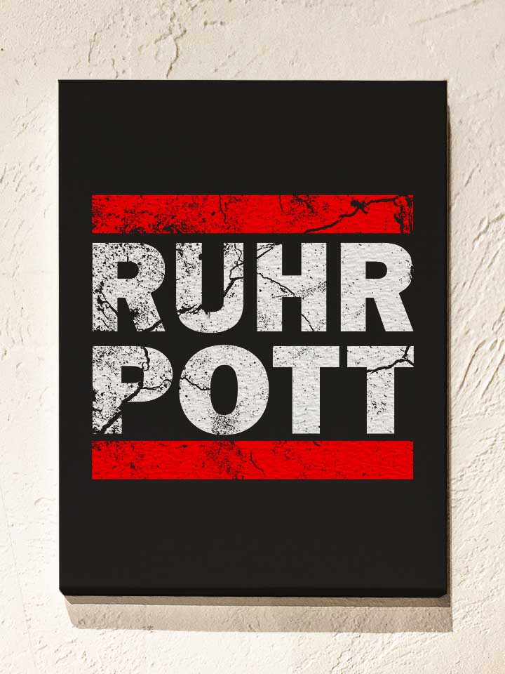 ruhr-pott-vintage-leinwand schwarz 1