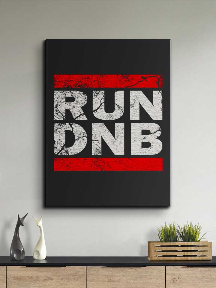 run-dnb-vintage-leinwand schwarz 2