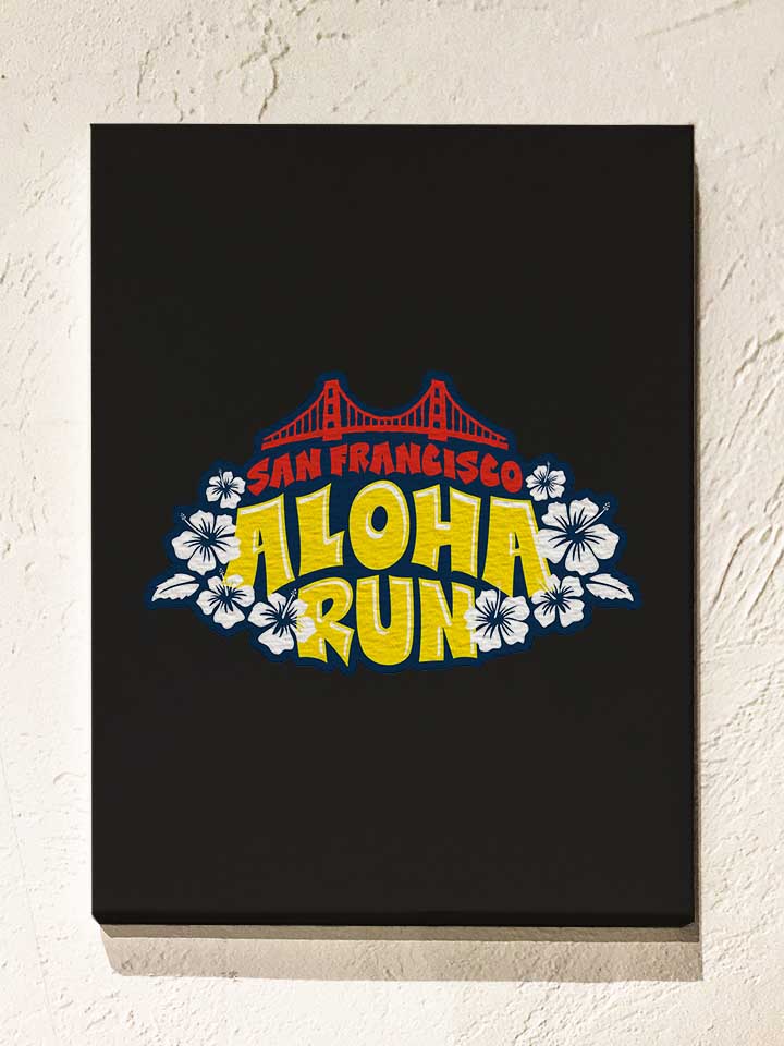 san-francisco-aloha-run-leinwand schwarz 1