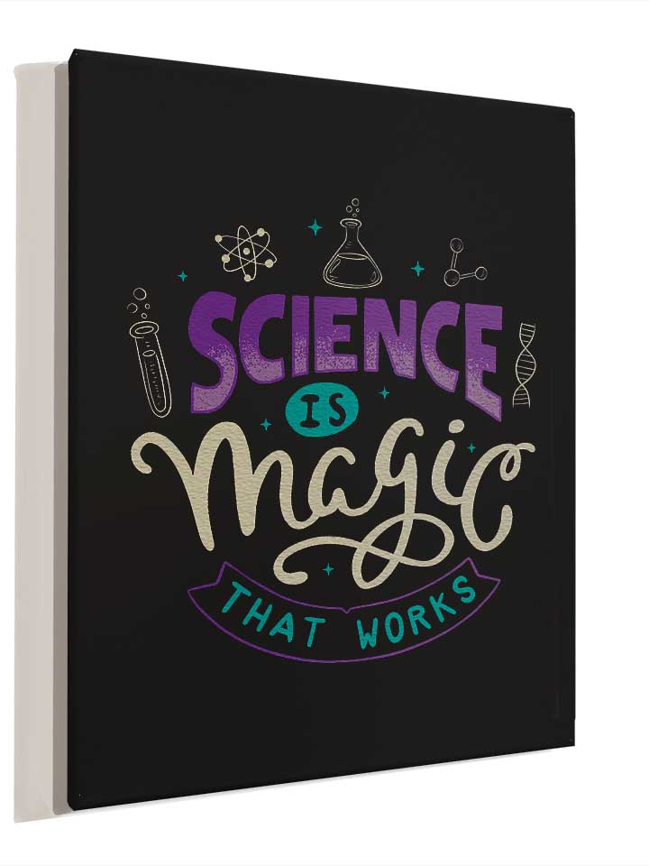 science-is-magic-that-works-leinwand schwarz 4