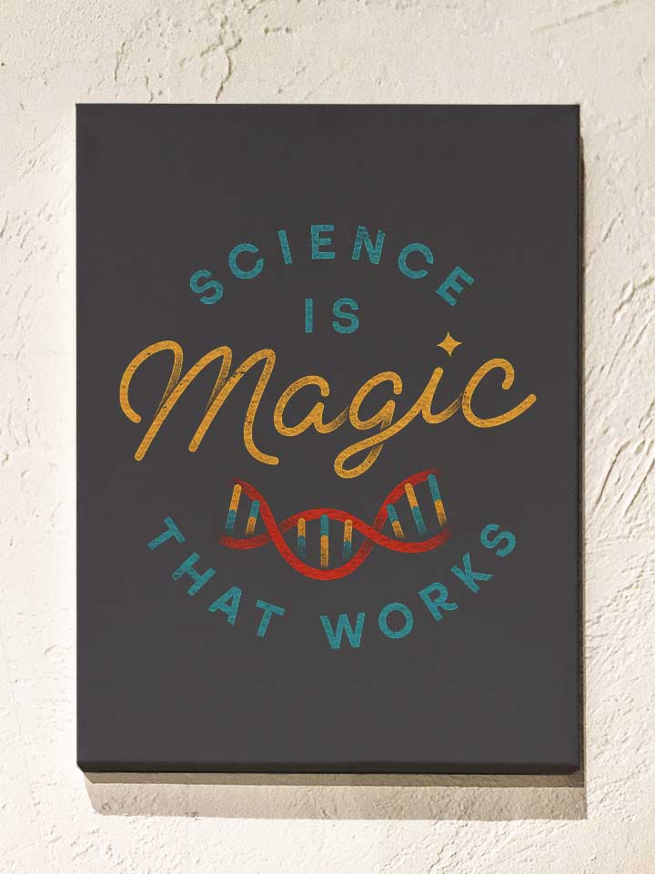science-is-magic-leinwand dunkelgrau 1