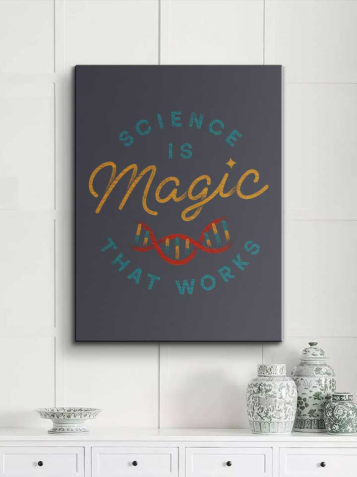 science-is-magic-leinwand dunkelgrau 2