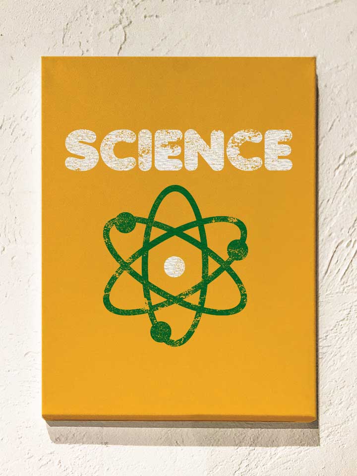science-vintage-leinwand gelb 1