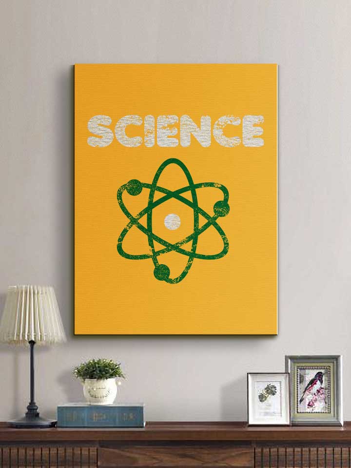 science-vintage-leinwand gelb 2