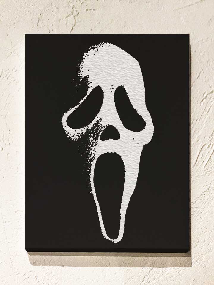 scream-mask-leinwand schwarz 1
