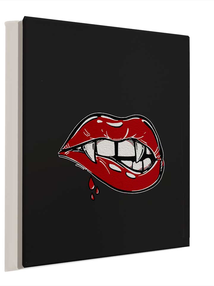 sexy-vampire-lips-leinwand schwarz 4