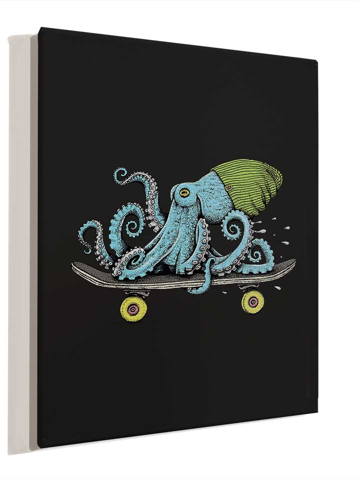 skateboard-octopus-leinwand schwarz 4