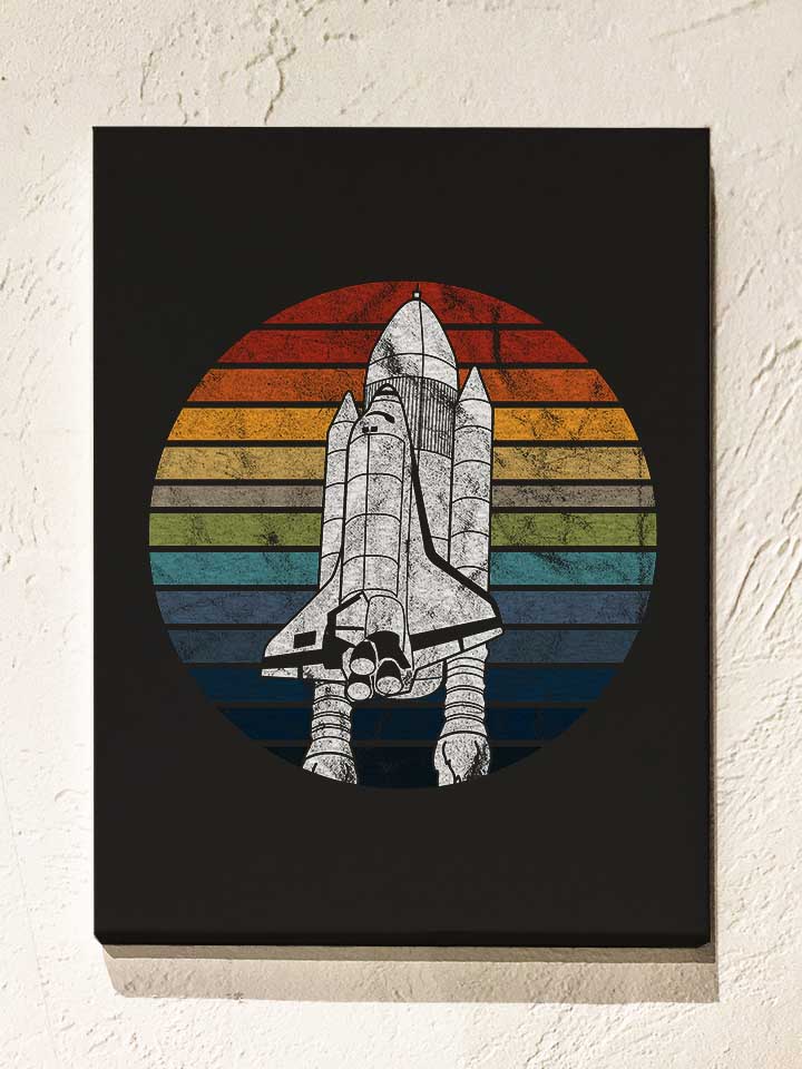 space-astronaut-retro-spaceship-leinwand schwarz 1