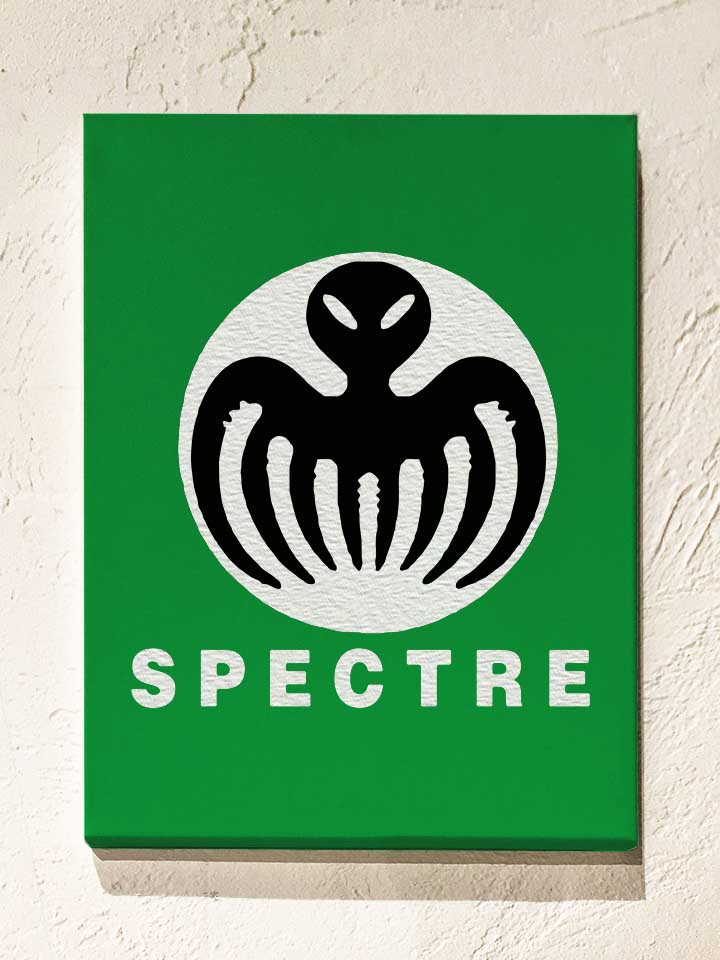 Spectre Logo Leinwand gruen 30x40 cm