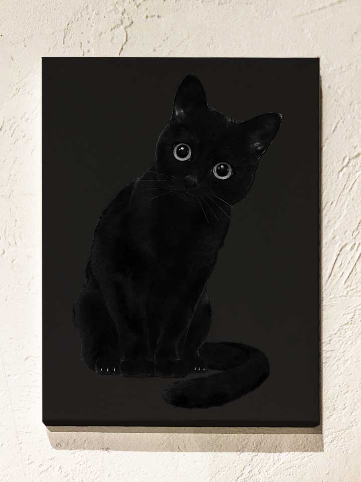 spooky-cute-cat-leinwand schwarz 1