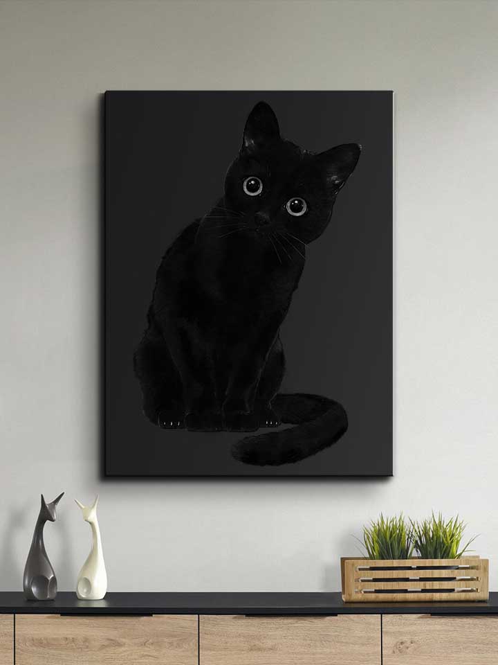spooky-cute-cat-leinwand schwarz 2