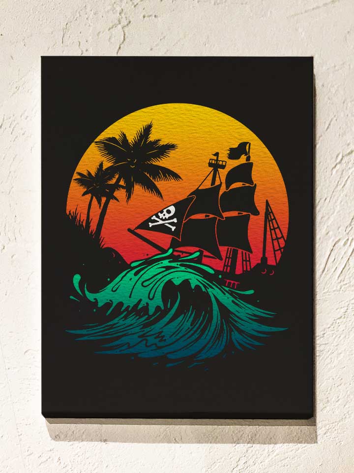 summer-wave-pirates-leinwand schwarz 1