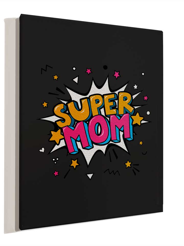 super-mom-pop-art-leinwand schwarz 4