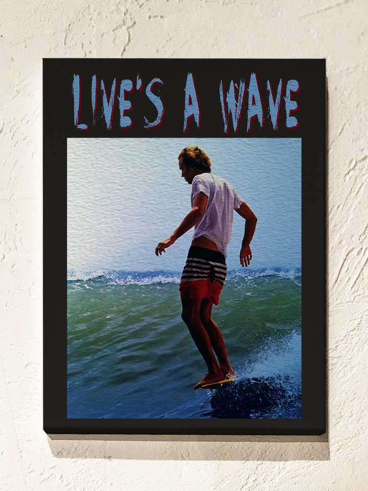 surfing-lives-a-wave-leinwand schwarz 1