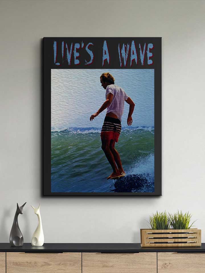 surfing-lives-a-wave-leinwand schwarz 2