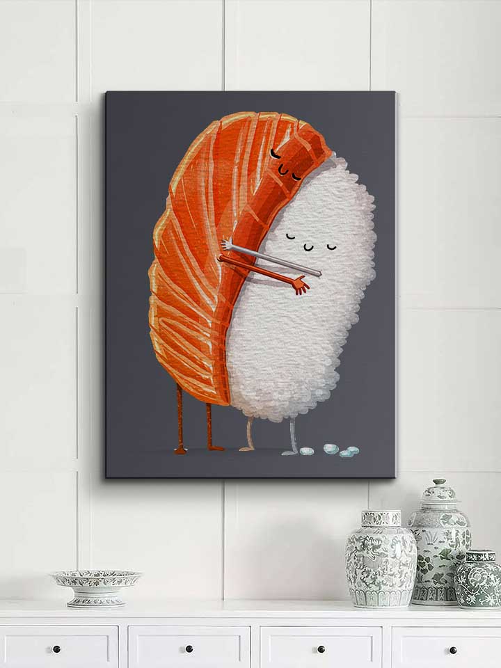 sushi-hug-leinwand dunkelgrau 2