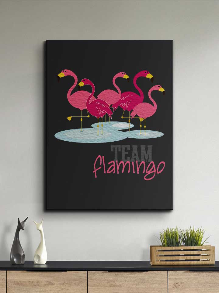 team-flamingo-leinwand schwarz 2