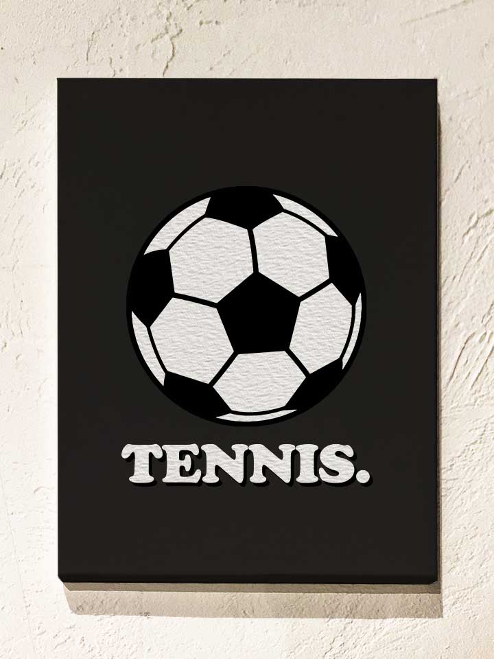 tennis-fussball-leinwand schwarz 1