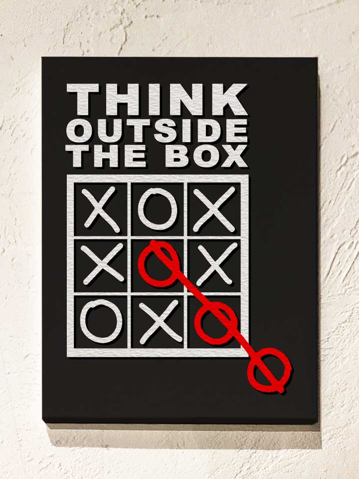 think-outside-the-box-leinwand schwarz 1