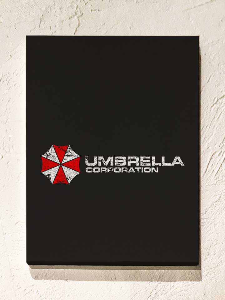 umbrella-corporation-vintage-leinwand schwarz 1