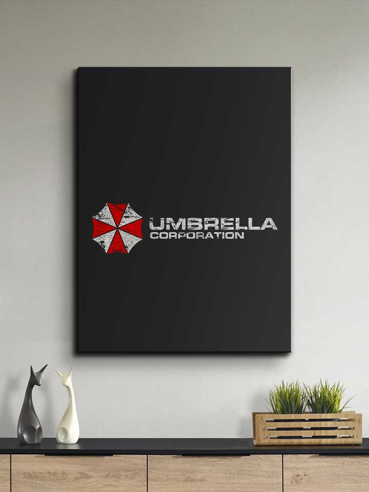 umbrella-corporation-vintage-leinwand schwarz 2