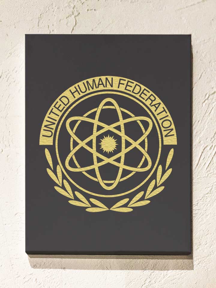 United Human Federation Valerian Leinwand dunkelgrau...