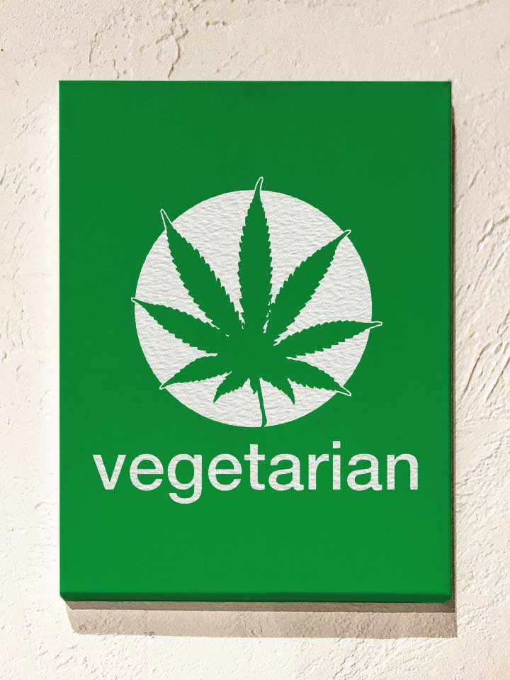 vegetarian-leinwand gruen 1