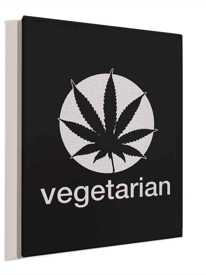 vegetarian-leinwand schwarz 4