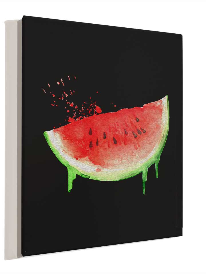 watercolor-watermelon-leinwand schwarz 4