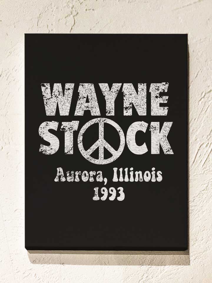 Wayne Stock Leinwand schwarz 30x40 cm