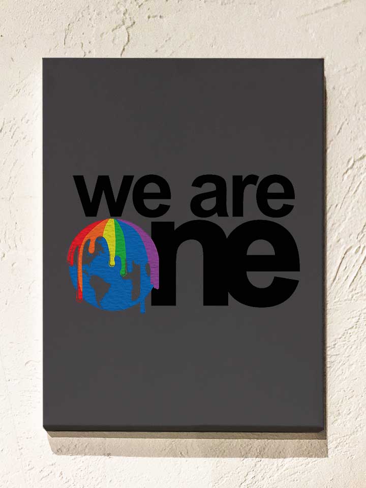 we-are-one-logo-leinwand dunkelgrau 1
