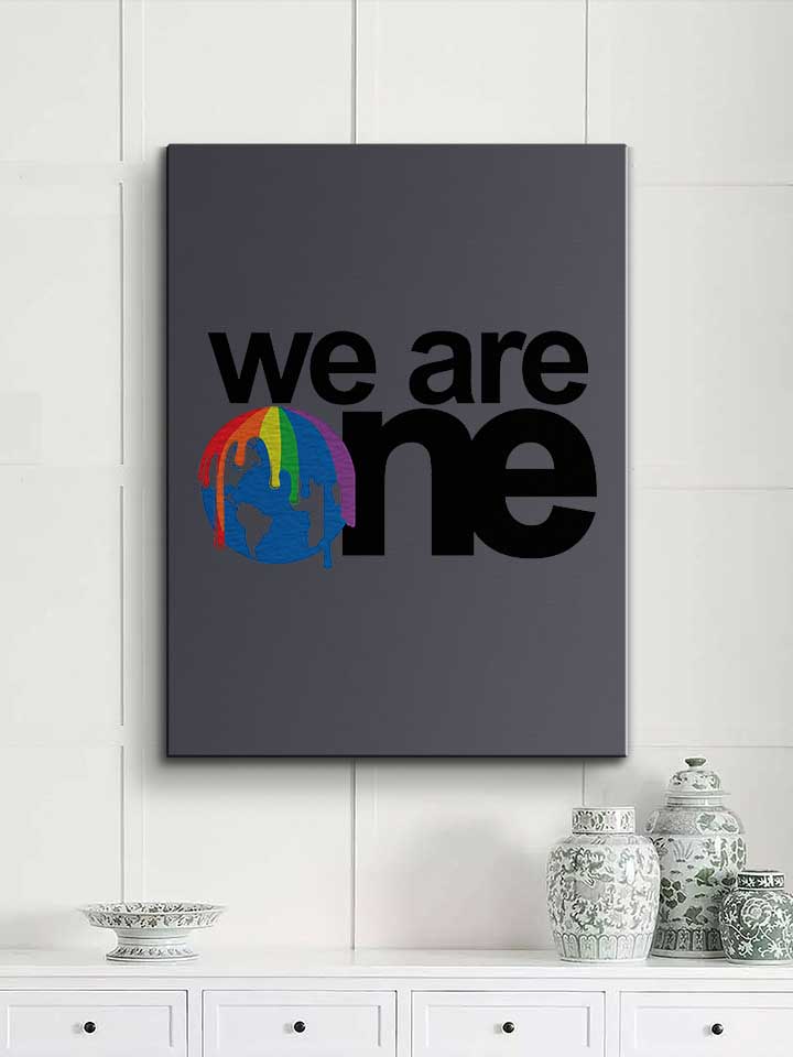 we-are-one-logo-leinwand dunkelgrau 2