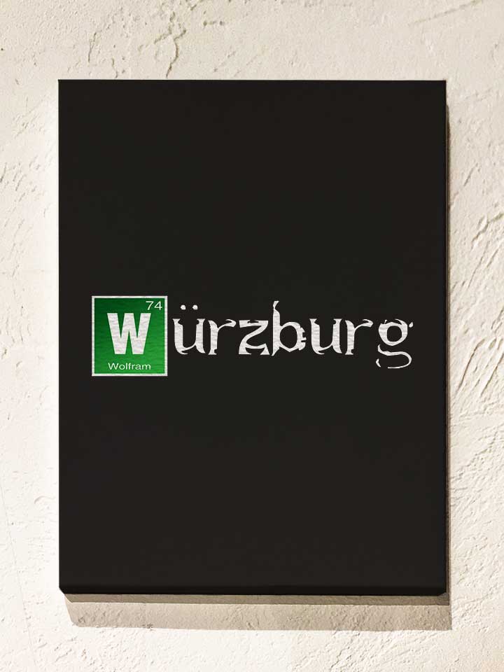 Wuerzburg Leinwand schwarz 30x40 cm