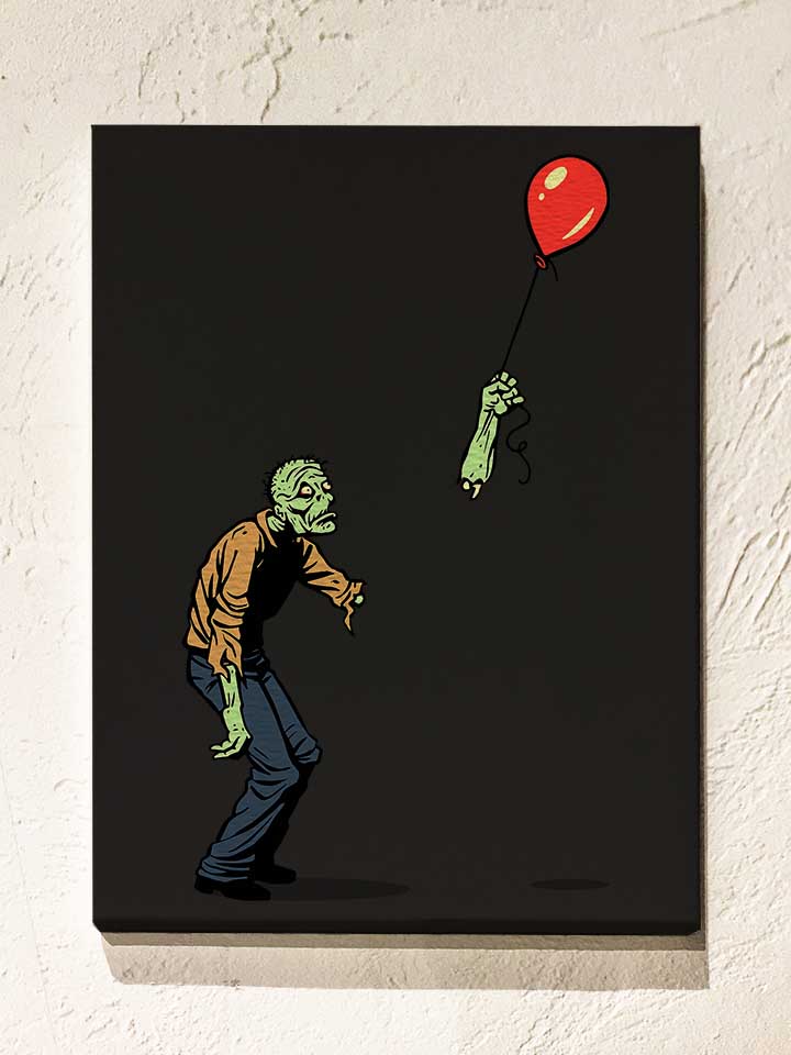 zombie-balloon-leinwand schwarz 1