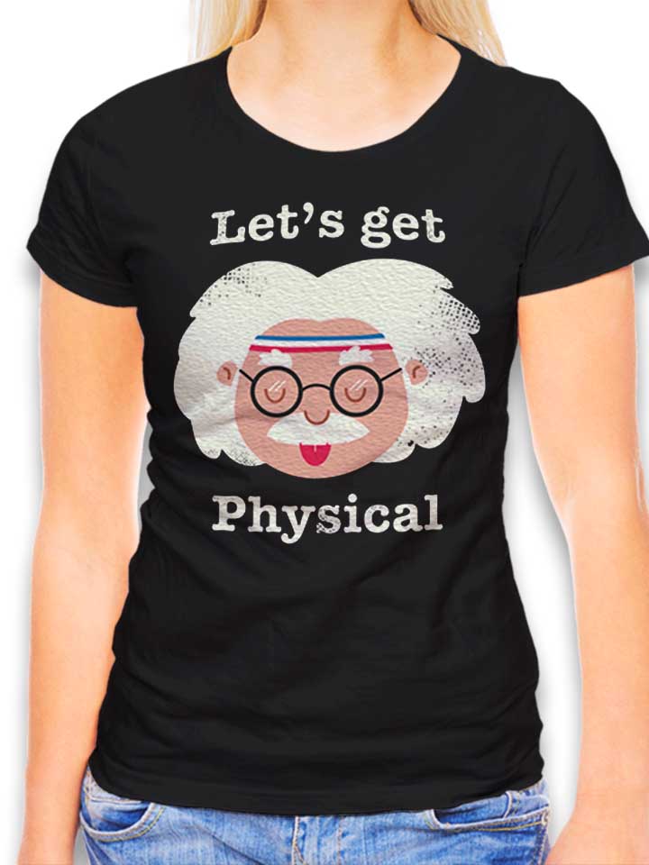 lets-get-physical-damen-t-shirt schwarz 1