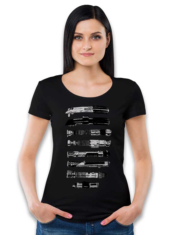 lightsaber-collection-damen-t-shirt schwarz 2