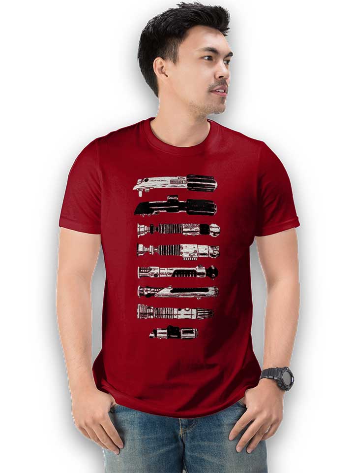 lightsaber-collection-t-shirt bordeaux 2