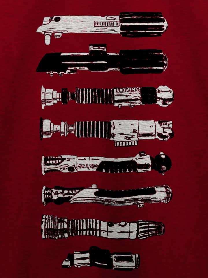 lightsaber-collection-t-shirt bordeaux 4