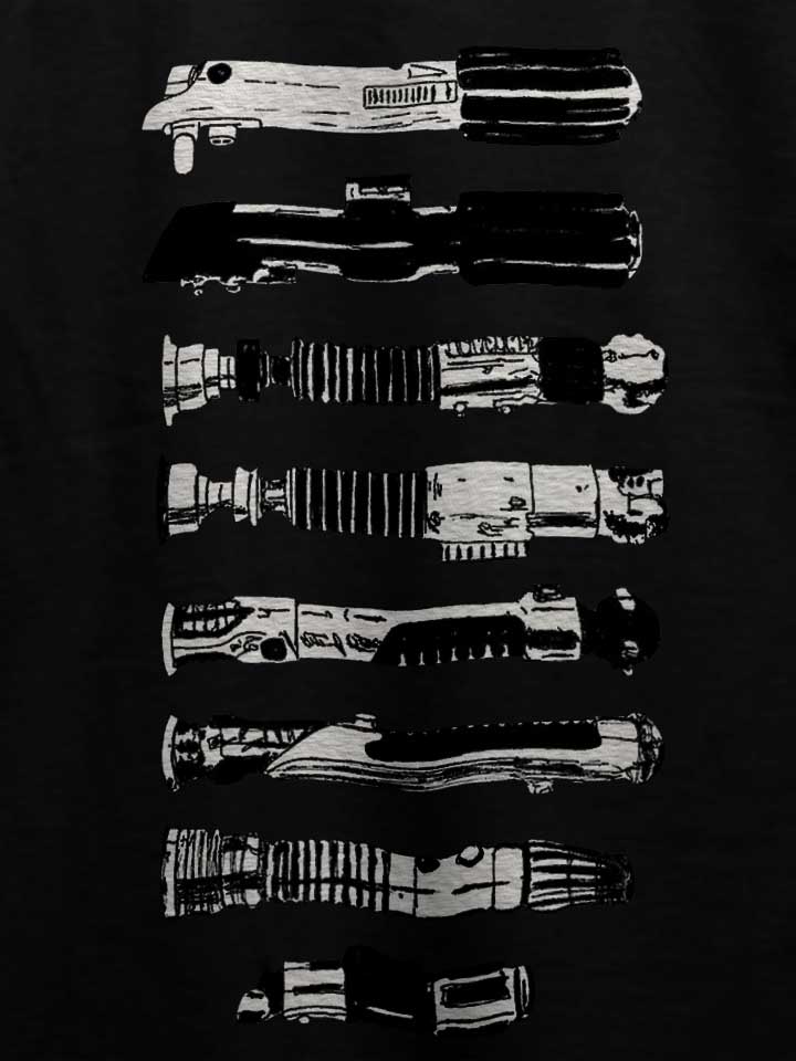 lightsaber-collection-t-shirt schwarz 4