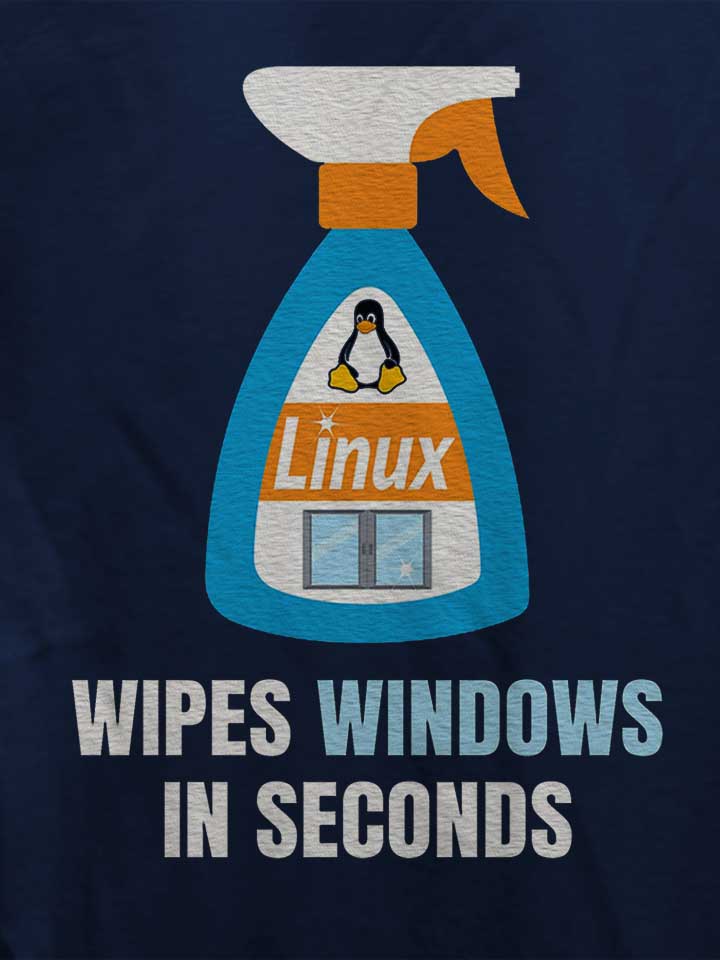 linux-windows-cleaner-damen-t-shirt dunkelblau 4